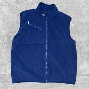 Adidas Logo Vtg 1990s Full Zip Fleece Vest Mens Size (XL) Normcore